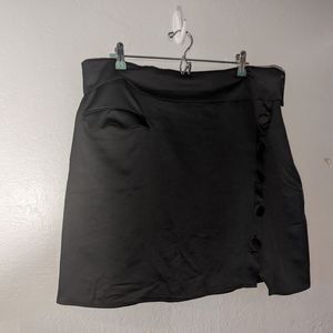 Plus Tuxedo Mini Skirt NWT